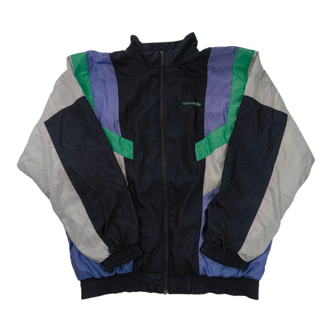 Giacca Vintage Adidas Originals Anni '90 Color Block - Taglia L/XL (D8/F180)