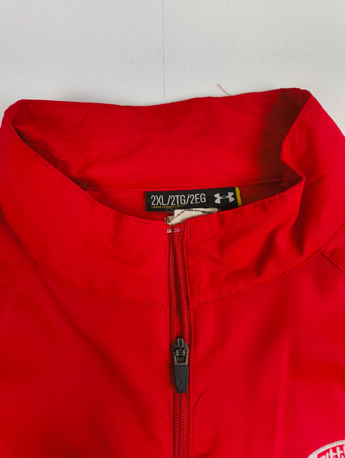 Giacca Tecnica Under Armour 2XL - Custom Team Issued - Coach Tice Football 2013 Champs - Rosso