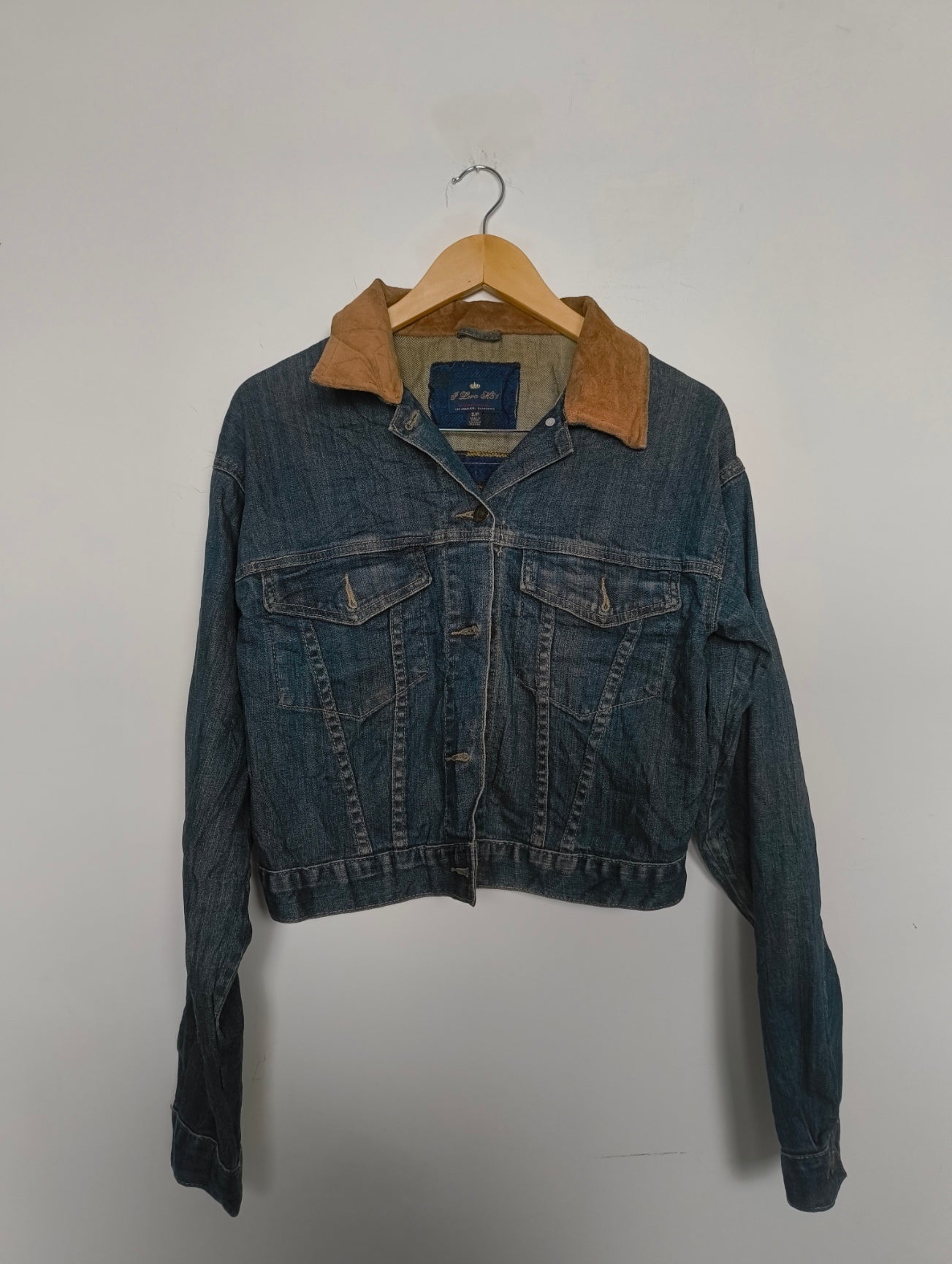 I LOVE H81 GIACCA JEANS CROPPED (Forever 21)