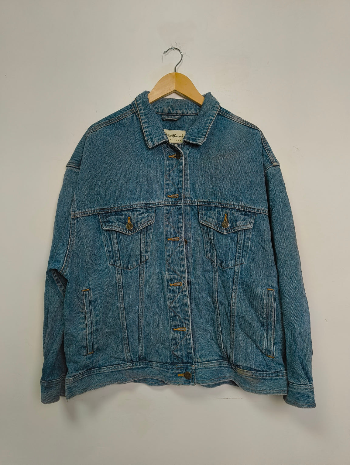 EDDIE BAUER GIACCA DENIM VINTAGE 90's