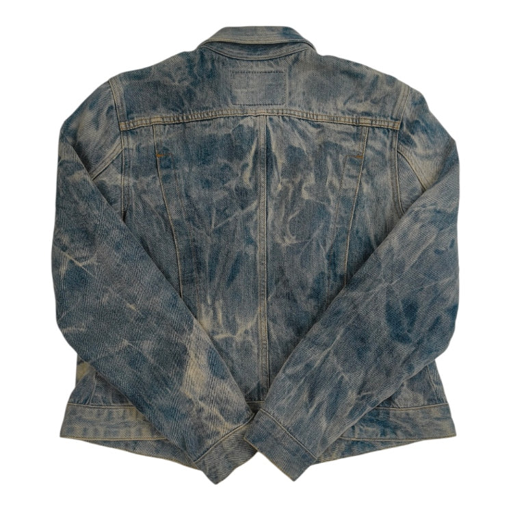 Giacca Denim Guess Vintage Anni '00 – Lavaggio Acid Wash Marmorizzato - Taglia XS Donna