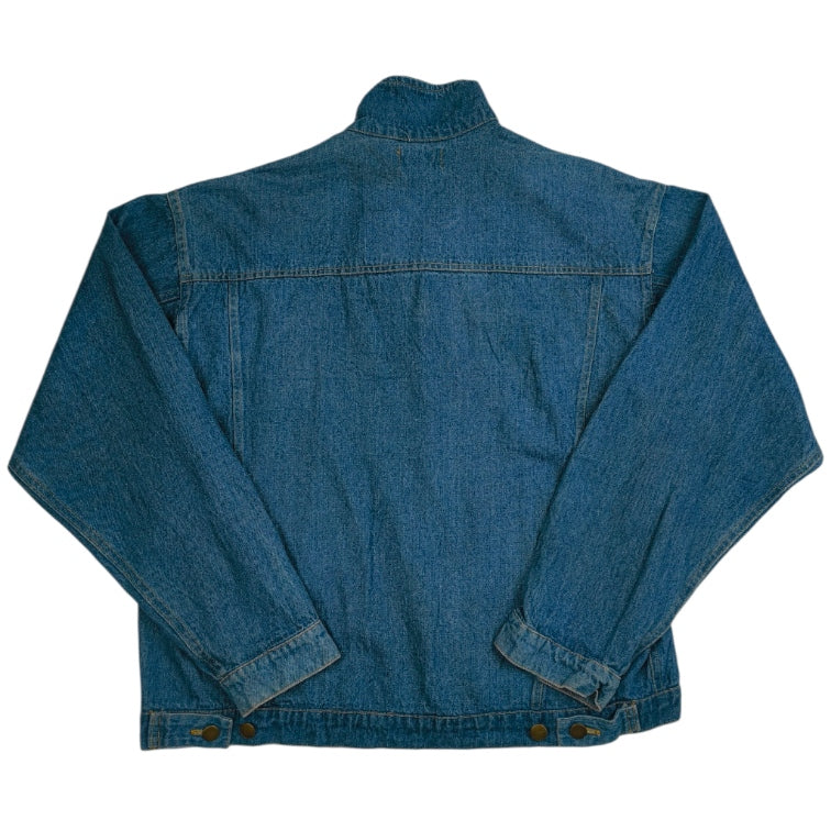 Giacca Denim Vintage Anni '90 – Lavaggio Medio – Jeans Unisex Minimal – Taglia M/L