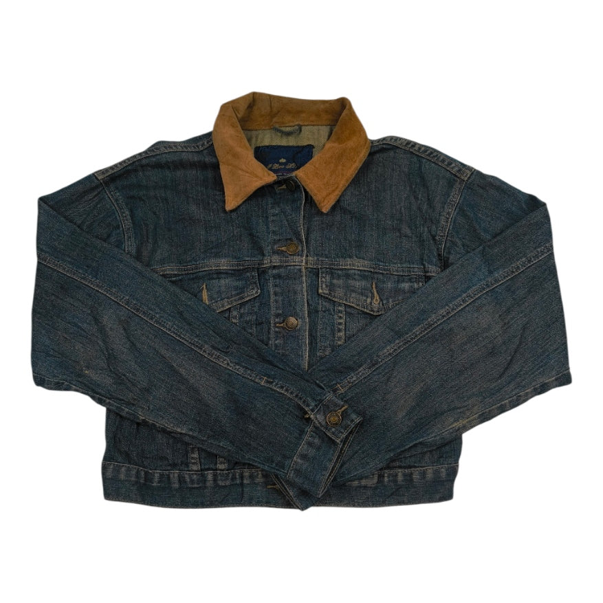 Giacca Denim Vintage I LOVE K81 – Maxi Ricamo Logo sul Retro Anni '90 – Taglia S Donna