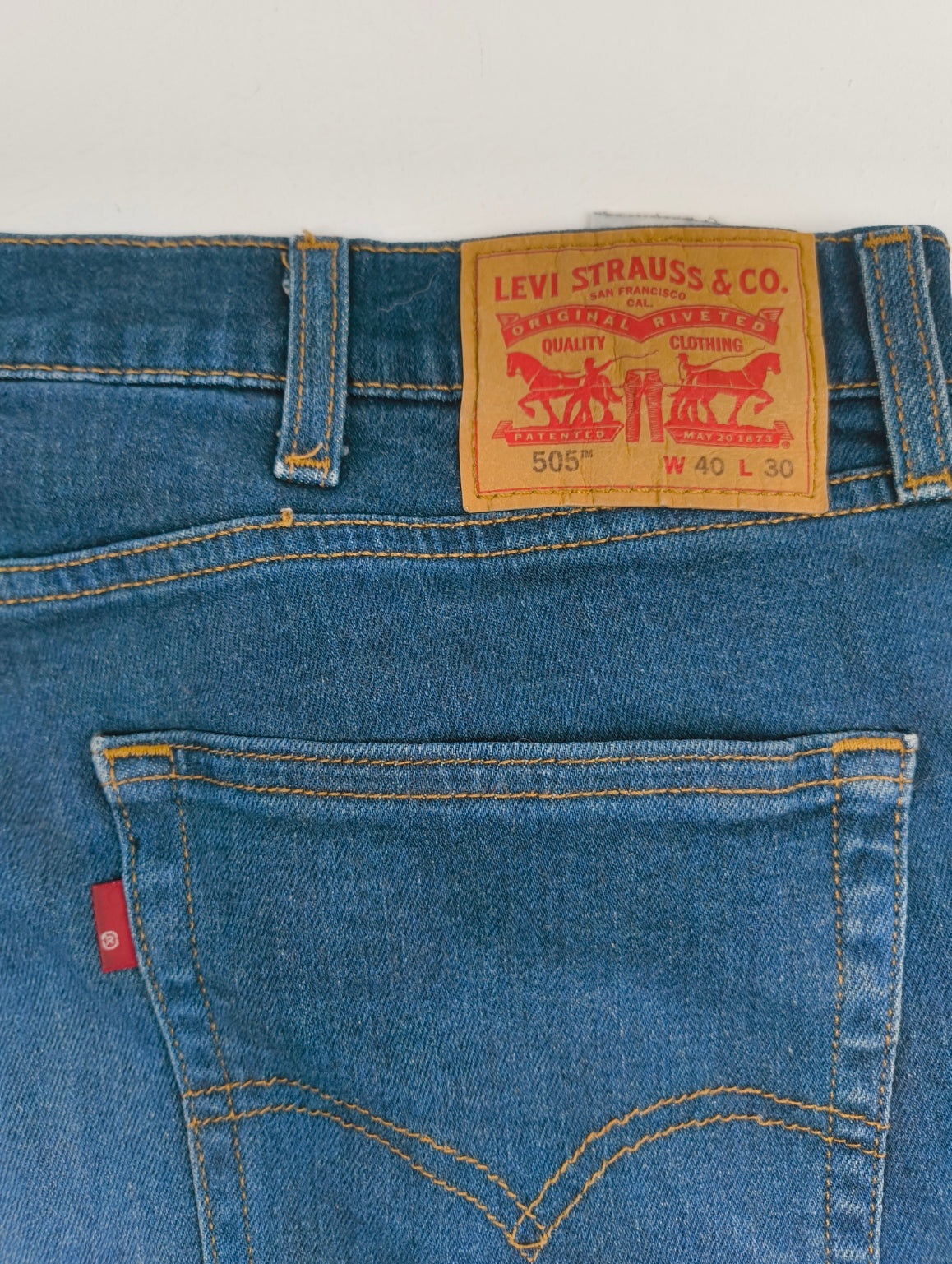 Jeans Levi's 505 Regular Fit W40 L30 - Blu Medio - Taglia 56/58 (XXL)