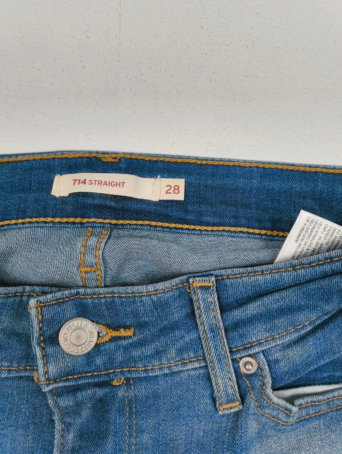 Jeans Levi's 714 Straight Donna - Blu Medio - Taglia W28 L32 (42 IT- S/M)