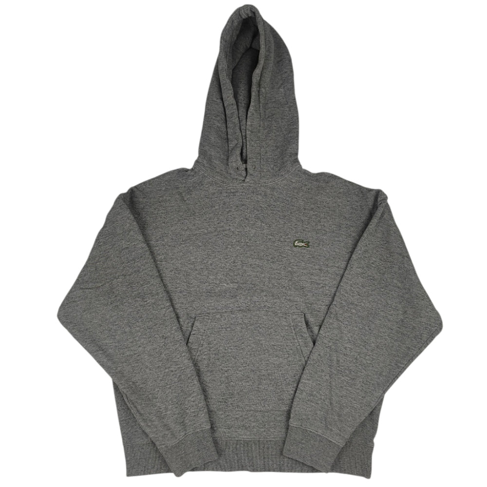 Felpa Lacoste L!VE Grigia Melange - Taglio Boxy Unisex - Taglia M