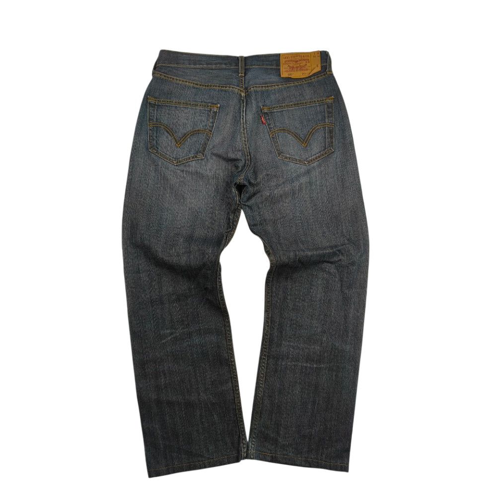 Jeans Levi's 501 Original Fit - Blu Denim - W34 L36- Taglia 48 IT - Classici/Unisex